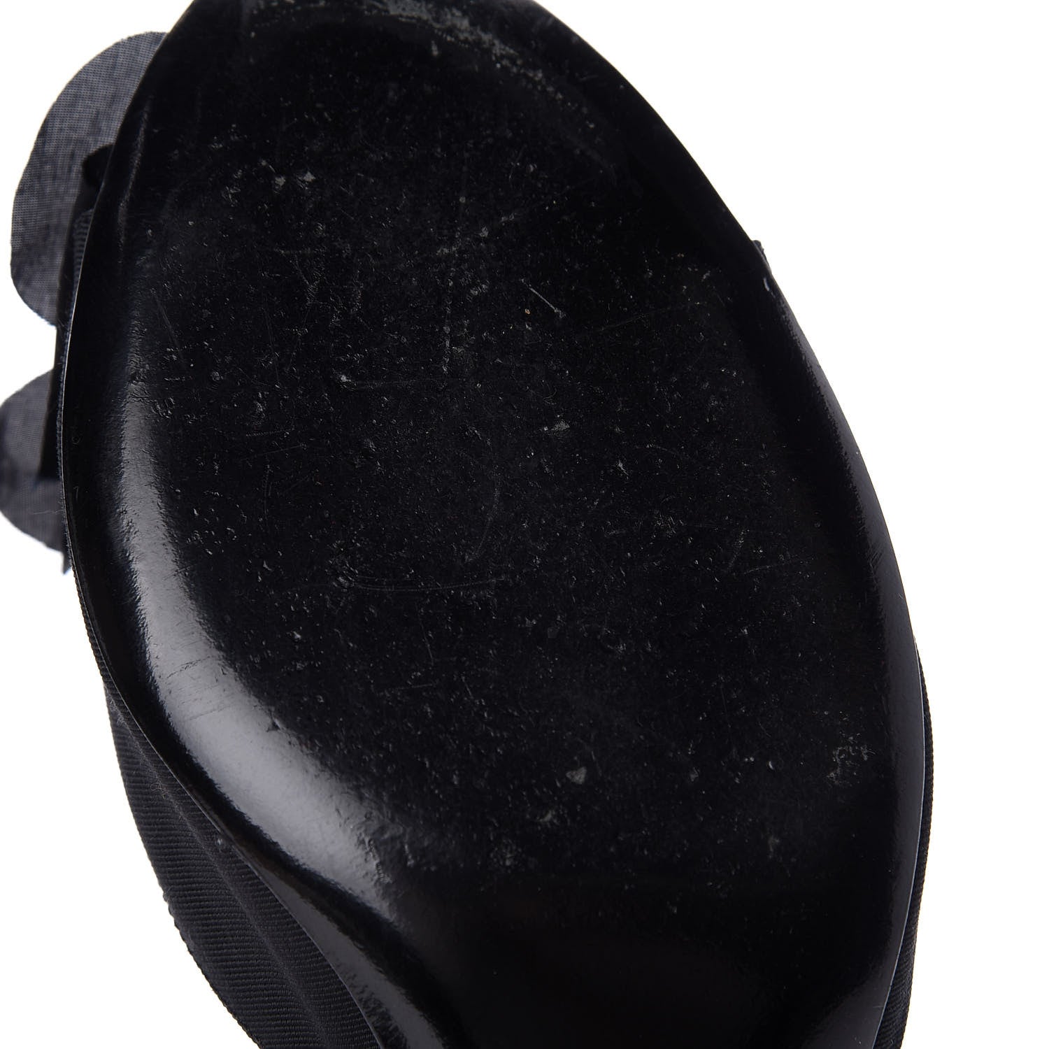 Chanel Metal Silk Grosgrain Camellia Mules 39 Black 10 of 10