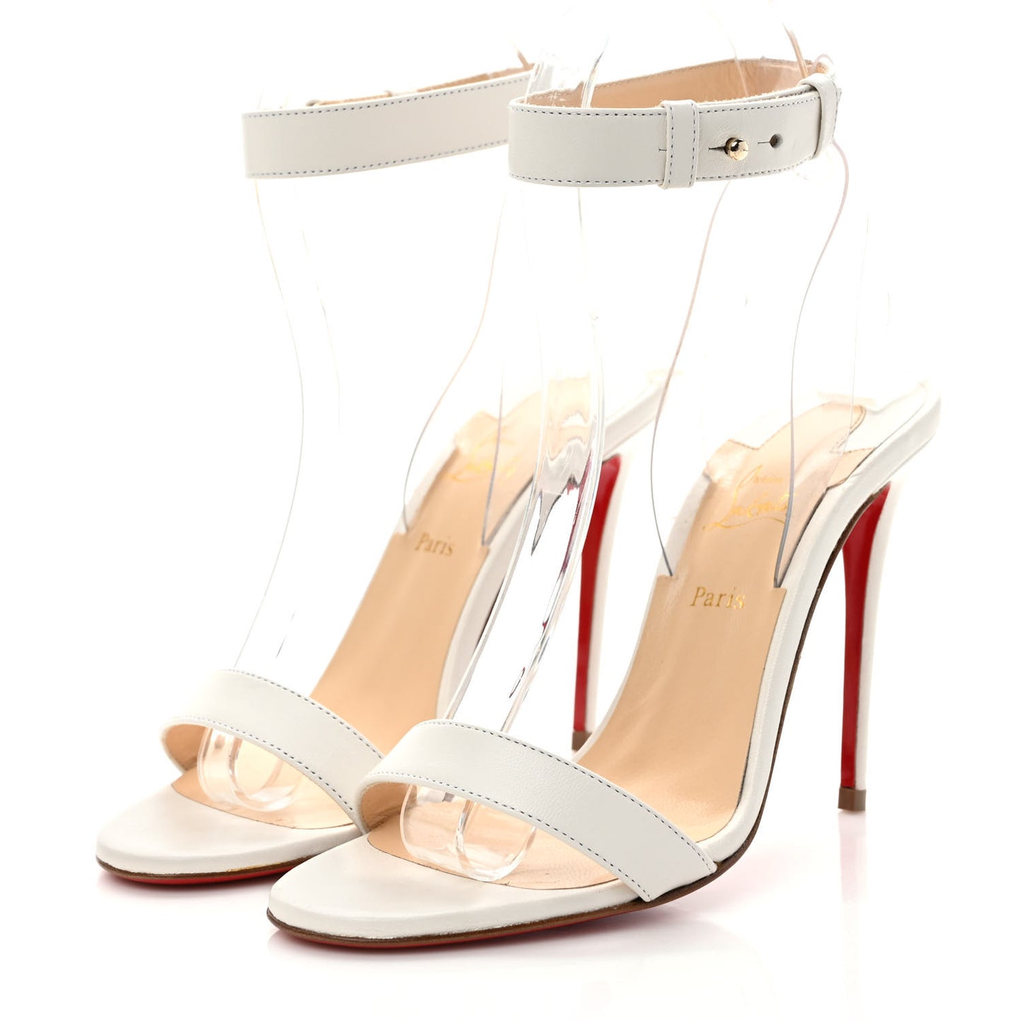 Nappa Shiny PVC Jonatina 100 Sandals 35 Latte