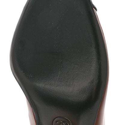 Chanel Patent Calfskin Pumps 37 Brown 10 of 10