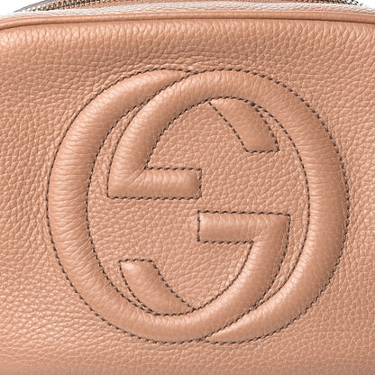 Gucci Pebbled Calfskin Small Soho Disco Bag Camelia 11 of 11