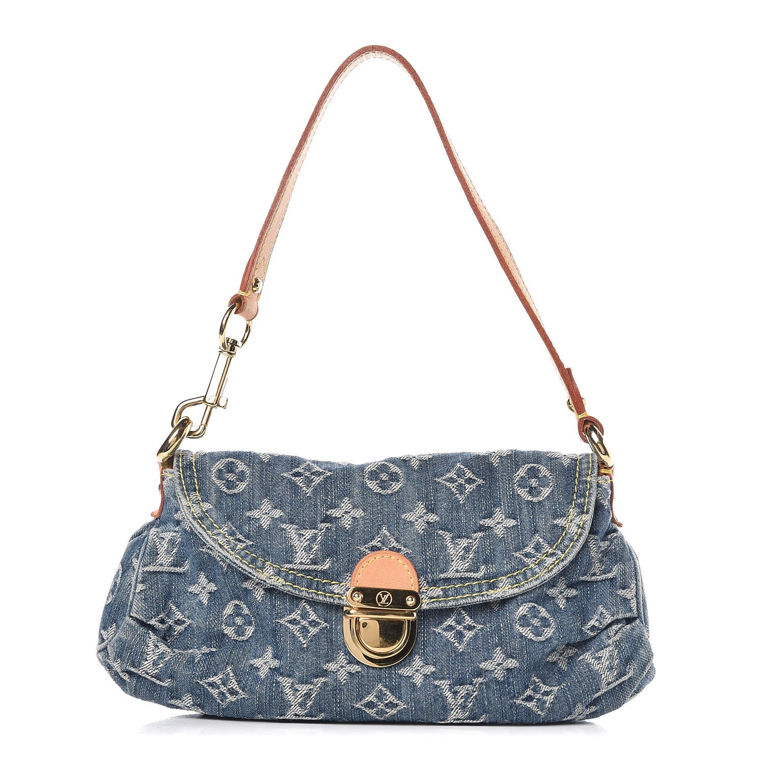 Louis Vuitton Monogram Denim Mini Pleaty Blue 1 of 9