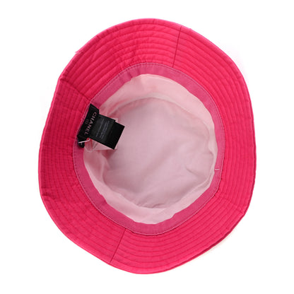 Chanel Canvas CC Bucket Hat M Fuchsia Orange 4 of 6