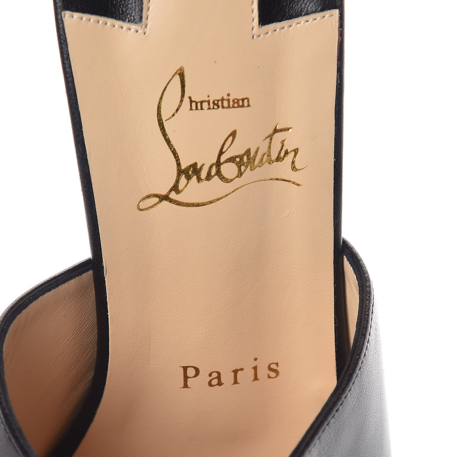 Christian Louboutin Nappa Pigamule 100 Slide Sandals 38.5 Black 6 of 10