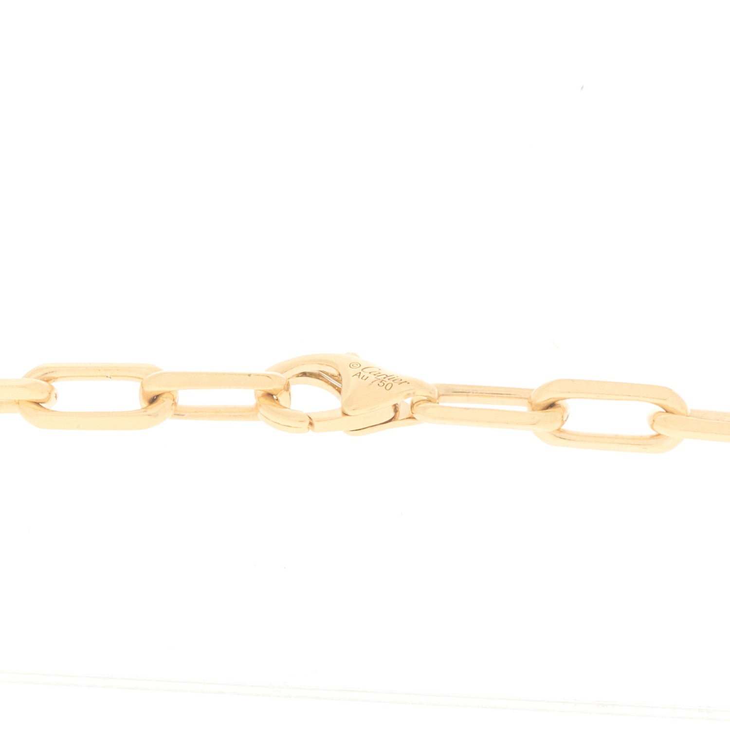 Cartier 18K Yellow Gold SM Santos De Cartier Link Necklace 5 of 6