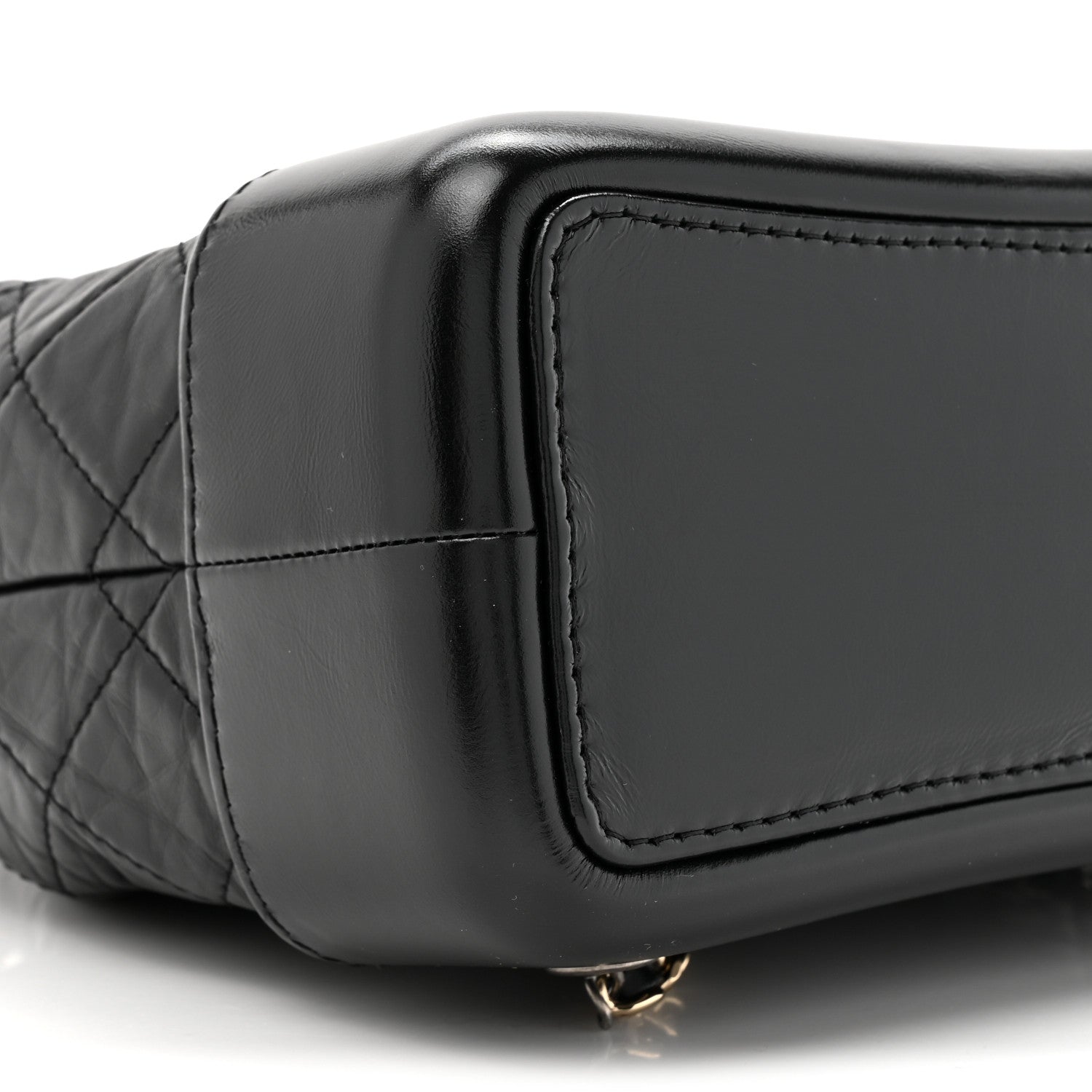 Chanel Aged Calfskin Quilted Small Gabrielle Backpack Black 10 of 11