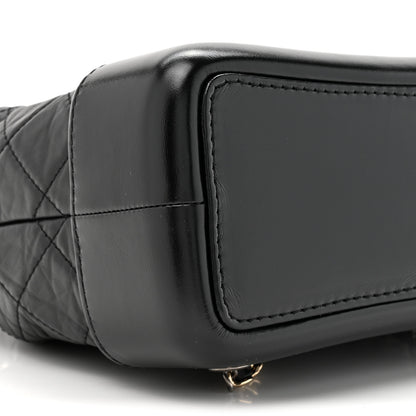 Chanel Aged Calfskin Quilted Small Gabrielle Backpack Black 10 of 11