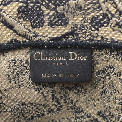 Christian Dior Canvas Embroidered Large Dioriviera Toile De Jouy Book Tote Blue 6 of 17