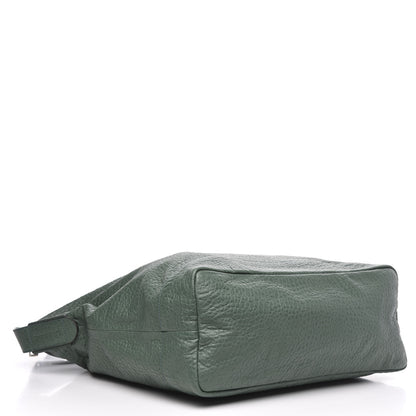 Gucci Pebbled Calfskin Large Mens Messenger Green 4 of 10