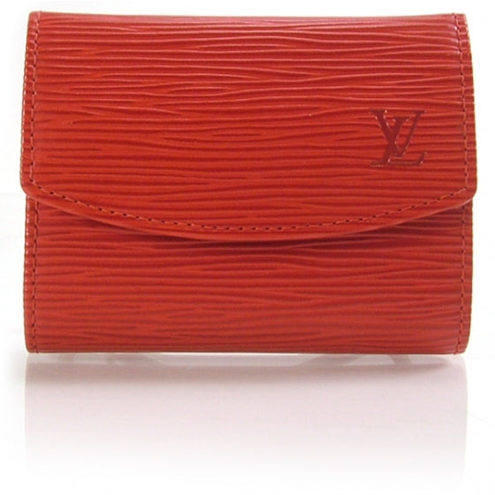 Louis Vuitton Epi Coin Purse Wallet Red 1 of 8