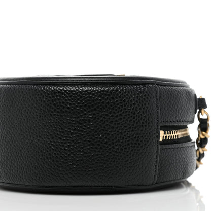 Chanel Caviar Quilted Round Filigree Crossbody Black 8 of 8