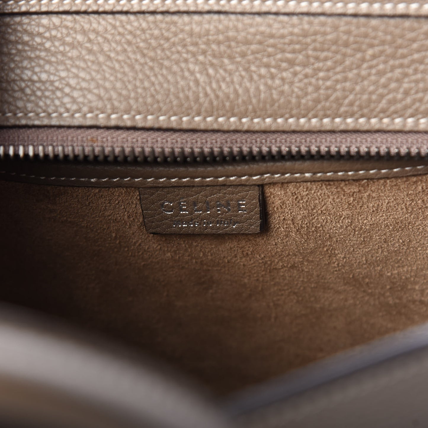 Drummed Calfskin Nano Luggage Souris