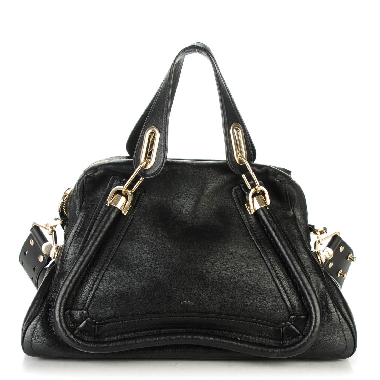 Calfskin Medium Military Paraty Black