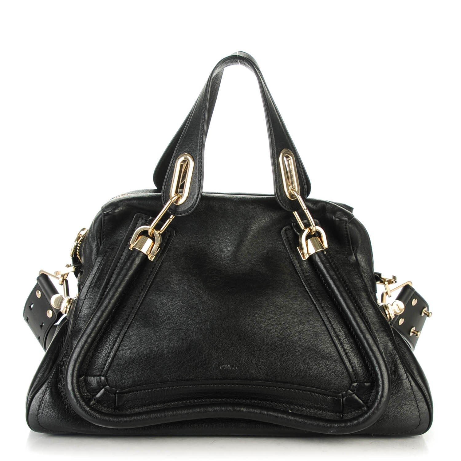 Chloe Calfskin Medium Military Paraty Black 1 of 8