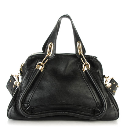 Chloe Calfskin Medium Military Paraty Black 1 of 8