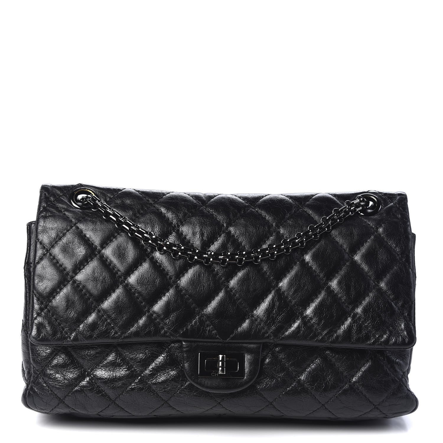 Chanel Aged Calfskin Quilted 2.55 Reissue 226 Flap So Black 1 of 9
