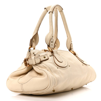 Chloe Calfskin Medium Paddington Satchel Ivory 3 of 10