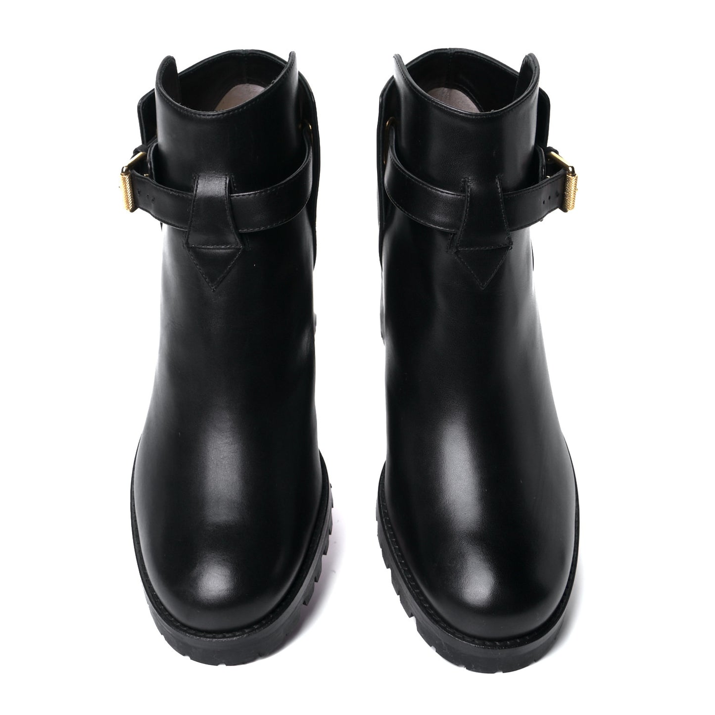 Calfskin Communa 70 Ankle Boots 36.5 Black