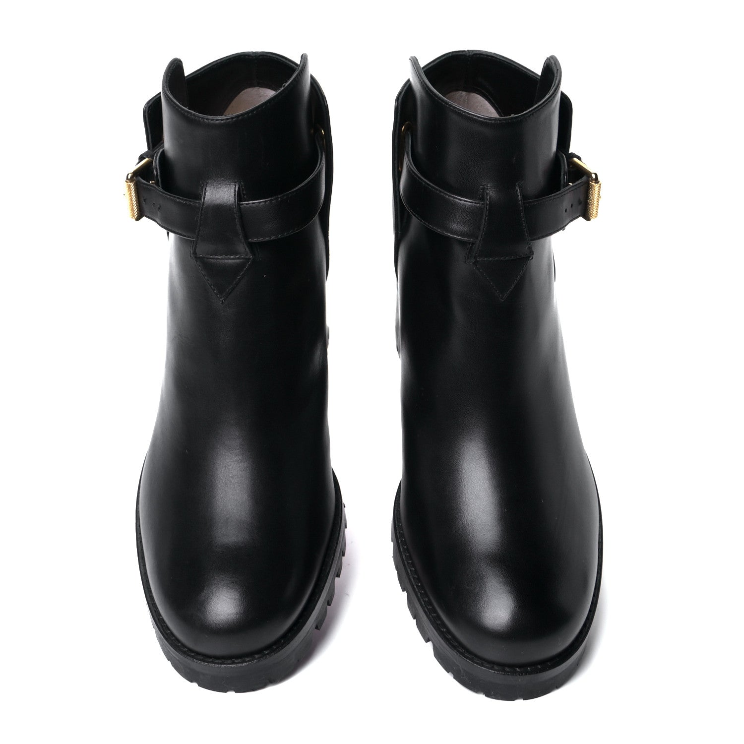 Christian Louboutin Calfskin Communa 70 Ankle Boots 36.5 Black 4 of 10