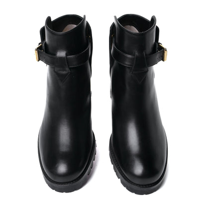 Christian Louboutin Calfskin Communa 70 Ankle Boots 36.5 Black 4 of 10
