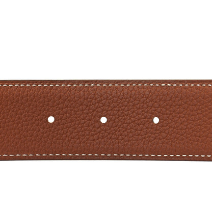 Hermes Swift Togo 42mm Constance H Belt 100 Black Gold 3 of 4