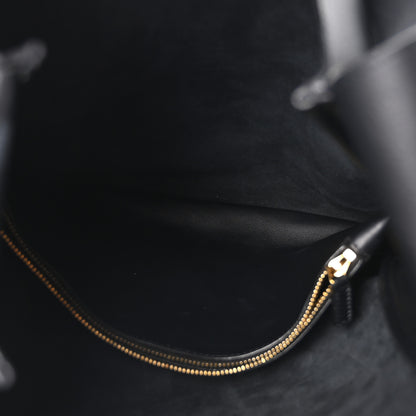 Saint Laurent Smooth Calfskin Large Le 5 A 7 Soft Hobo Black 5 of 10