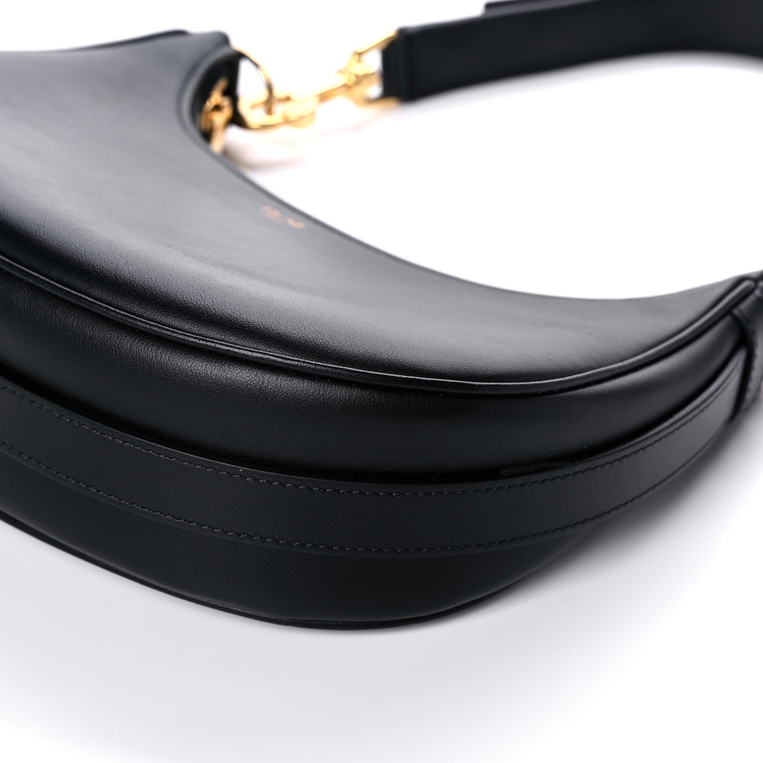 Celine Smooth Calfskin Medium Strap Ava Shoulder Bag Black 7 of 8