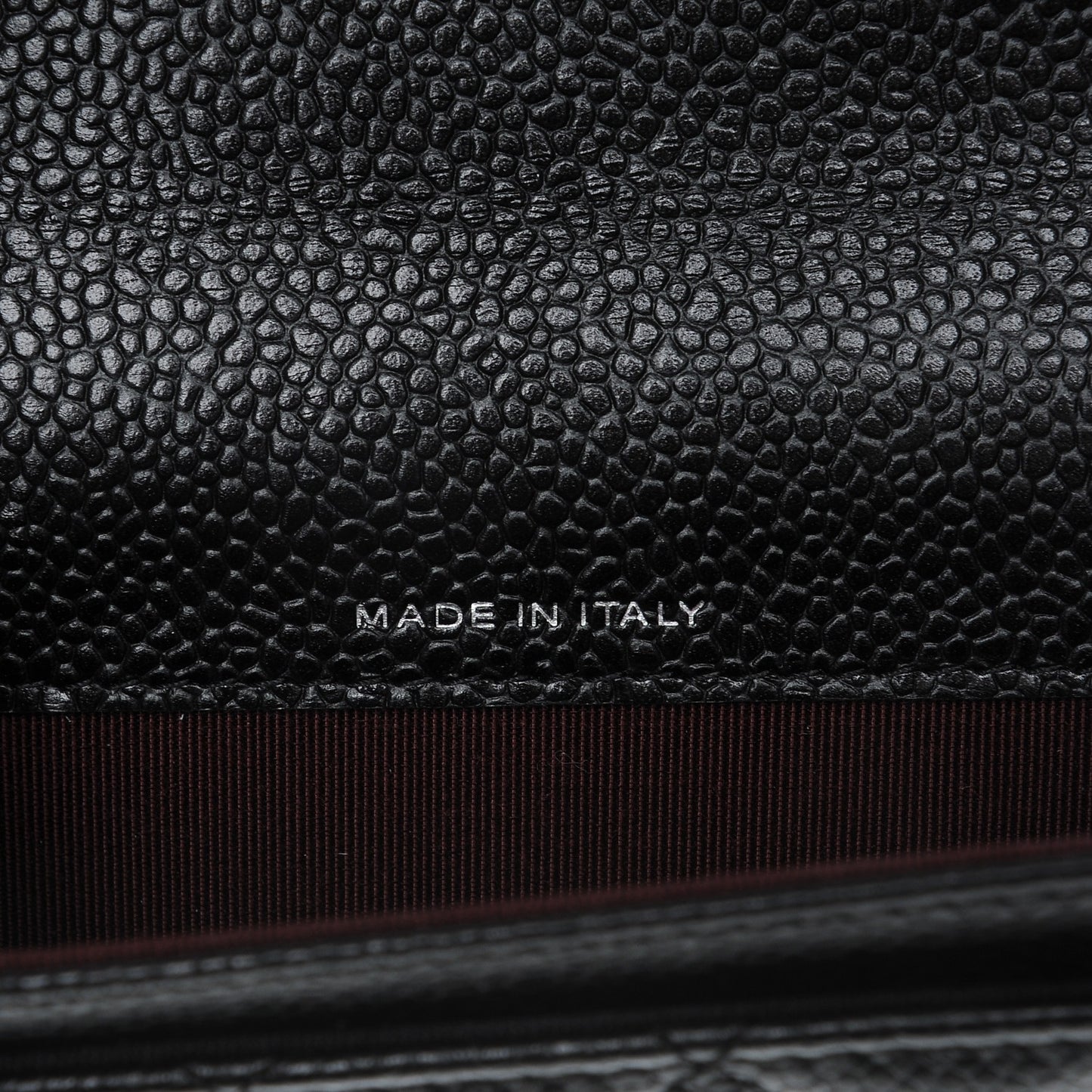 Caviar Quilted Coin Purse Black