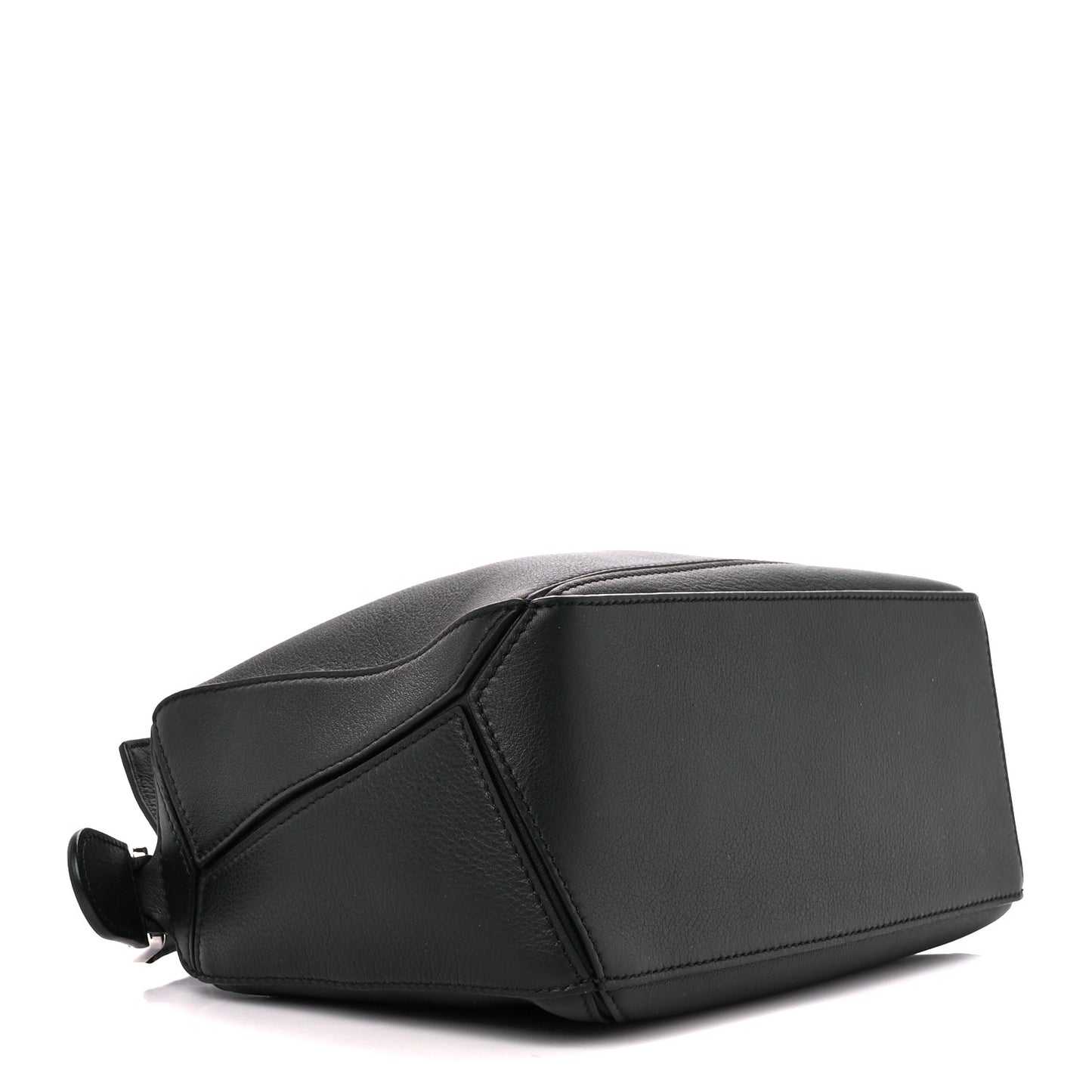 Calfskin Small Puzzle Bag Black