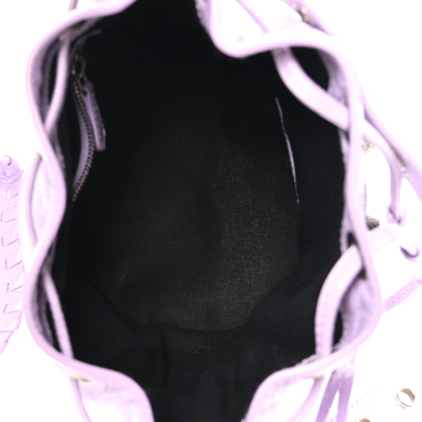 Agneau Arena Le Cagole Bucket Bag XS Lilac