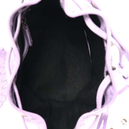Balenciaga Agneau Arena Le Cagole Bucket Bag XS Lilac 5 of 10