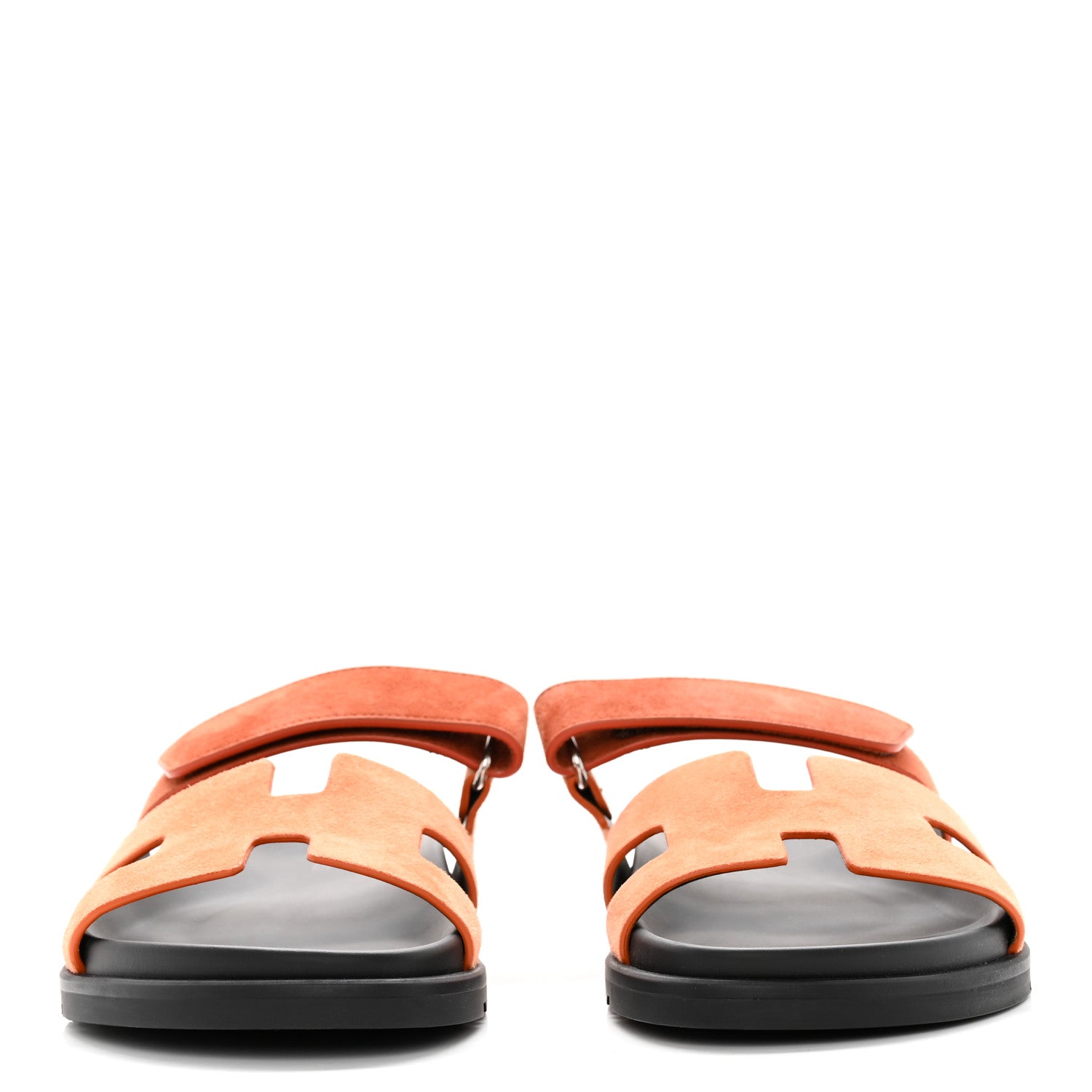 Hermes Suede Goatskin Womens Chypre Sandals 40 Rose Bois De Santal Rouge De Turin 2 of 8