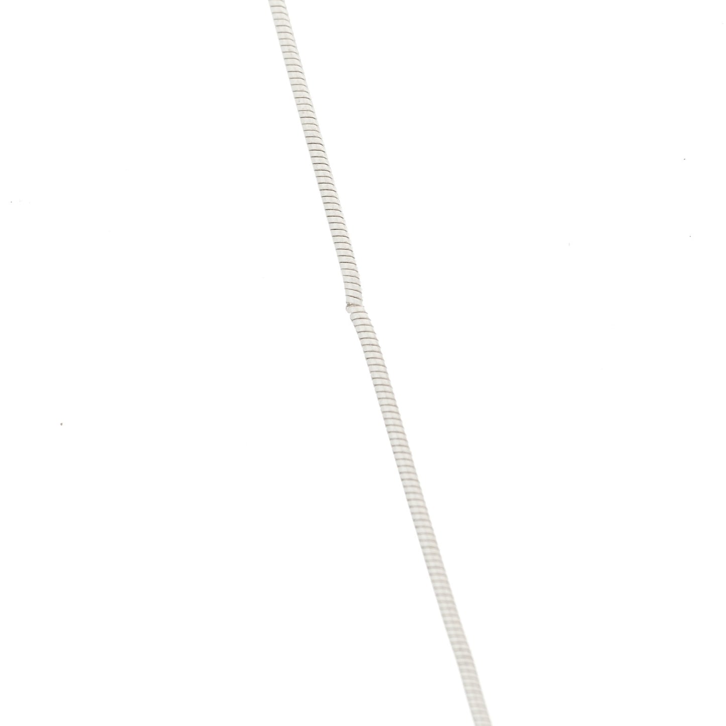Sterling Silver Flat Heart Pendant Necklace