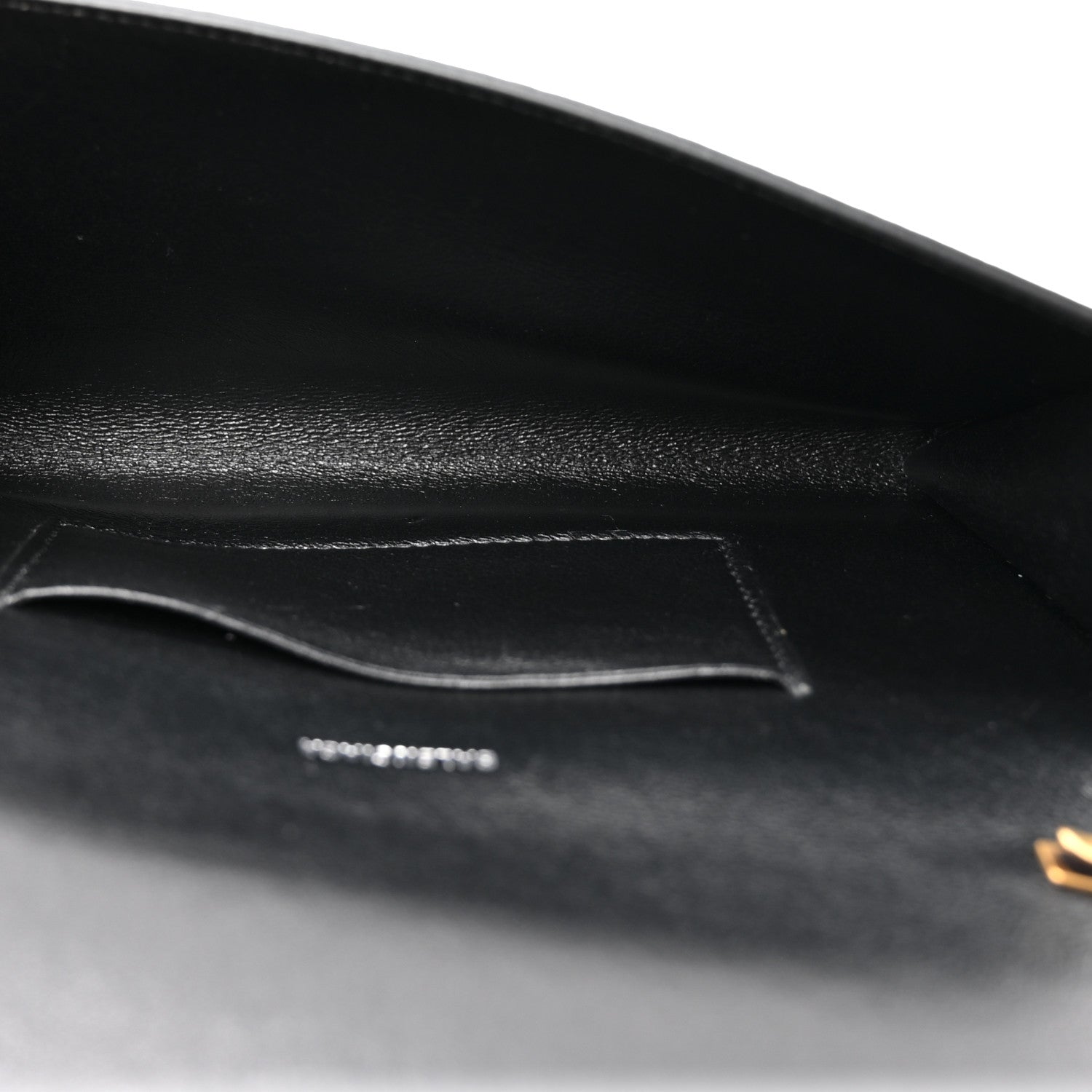 Balenciaga Grained Calfskin Logo Cash Phone Holder Wallet On Chain Black White 6 of 12