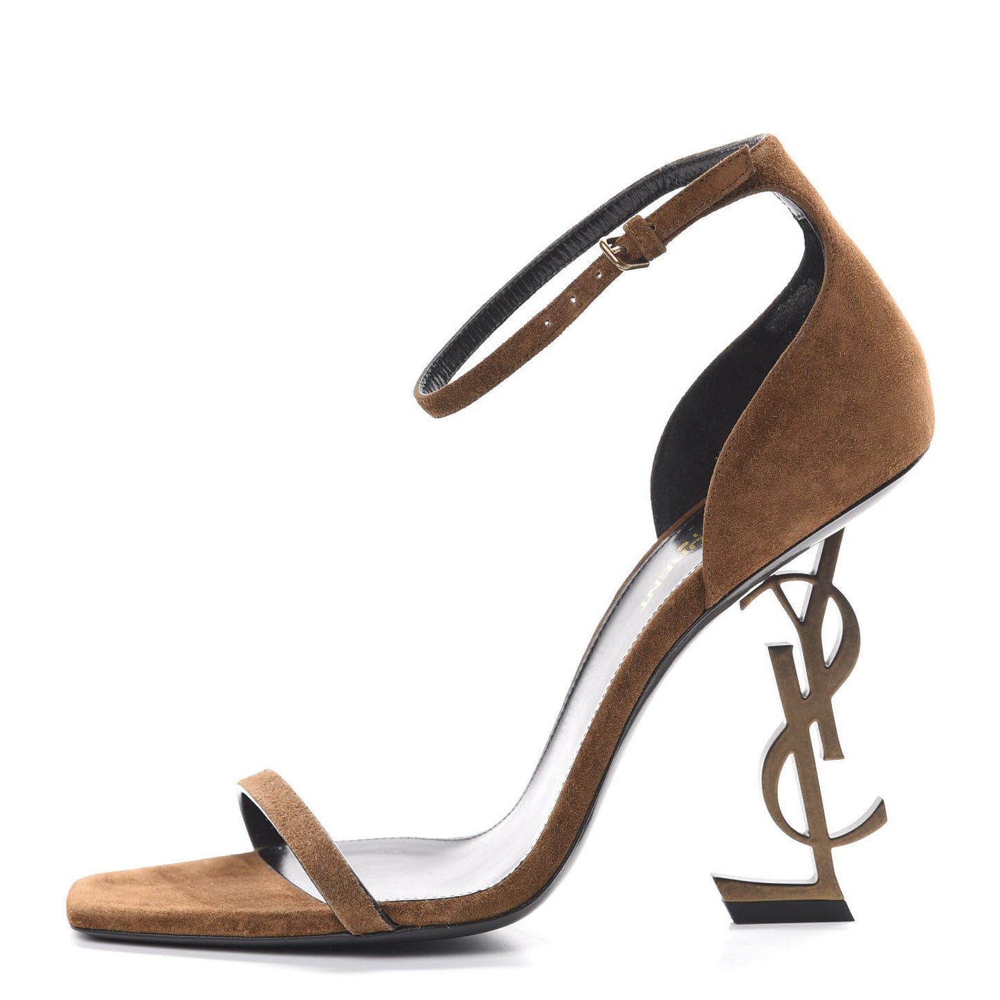 Suede Calfskin Opyum 110 Sandals 38.5 Cachemere Gold