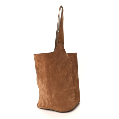 Loewe Suede Calfskin Large Pebble Bucket Bag Tobacco 2 of 11