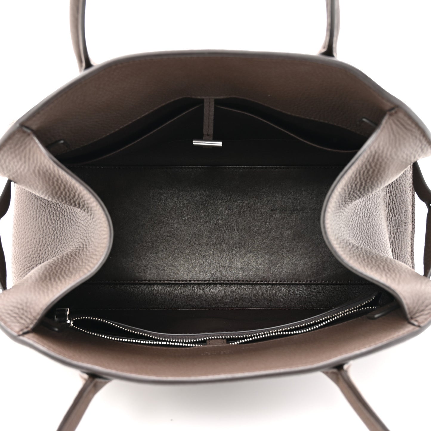Grained Calfskin Margaux Shoulder 12 Deep Brown