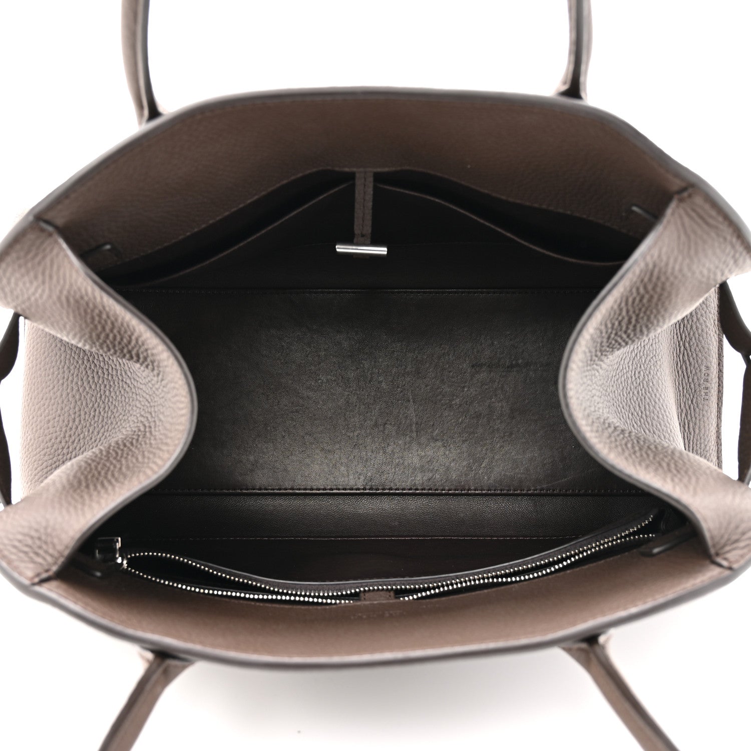 The Row Grained Calfskin Margaux Shoulder 12 Deep Brown 5 of 10