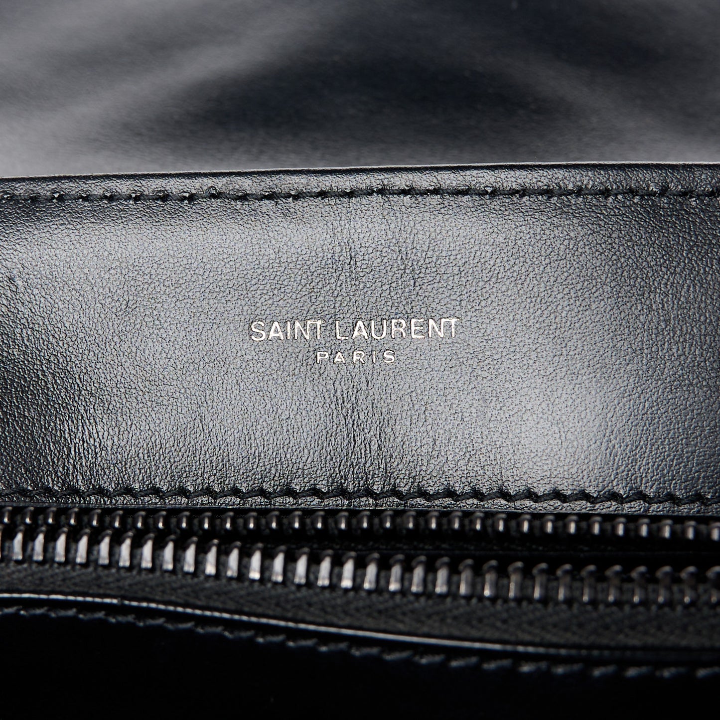 Calfskin Y Quilted Monogram Monochrome Medium Loulou Chain Satchel Black
