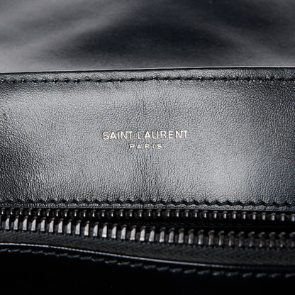 Saint Laurent Calfskin Y Quilted Monogram Monochrome Medium Loulou Chain Satchel Black 6 of 11