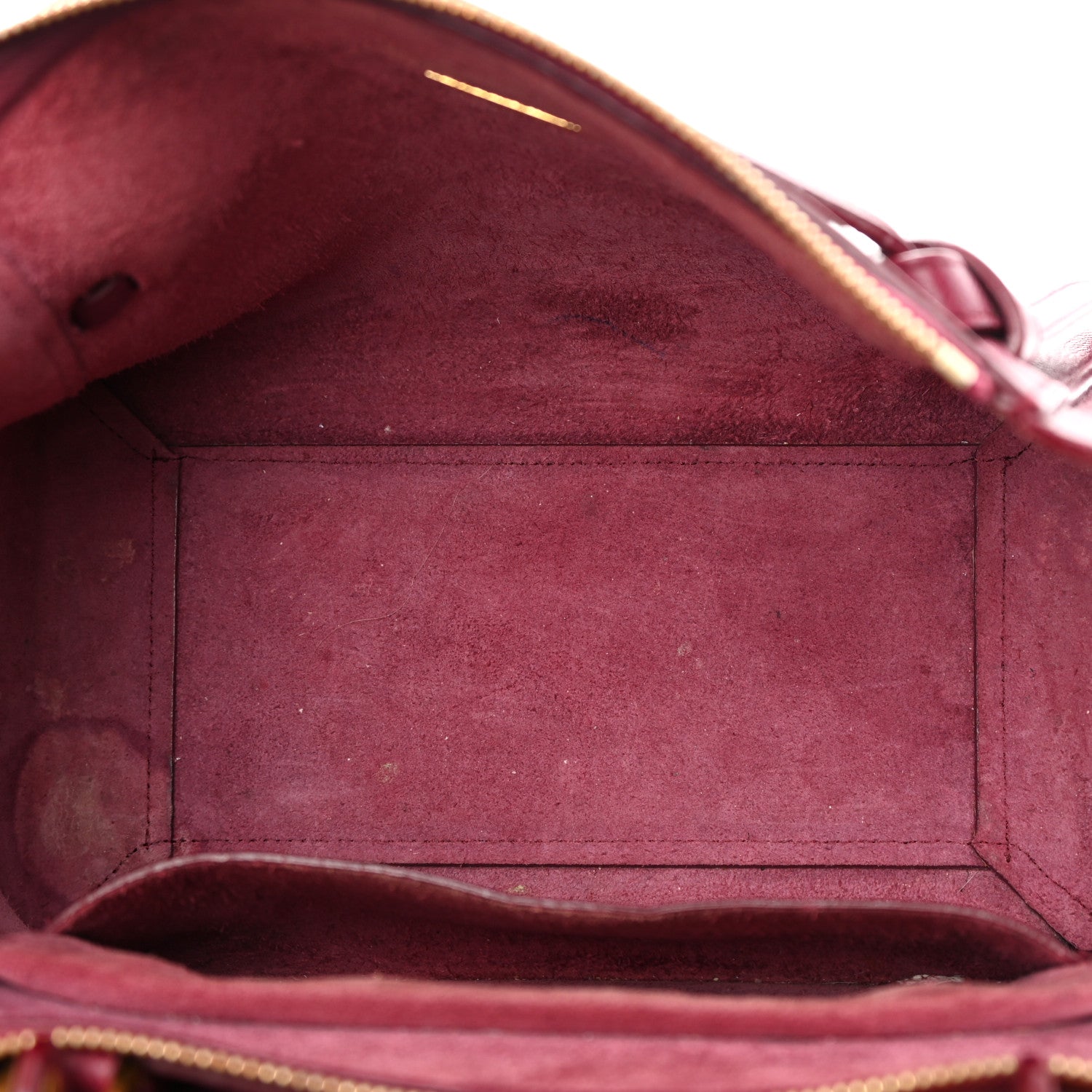Celine Grained Calfskin Micro Belt Bag Plum 5 of 23