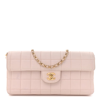 Chanel Lambskin East West Chocolate Bar Flap Pink 1 of 19