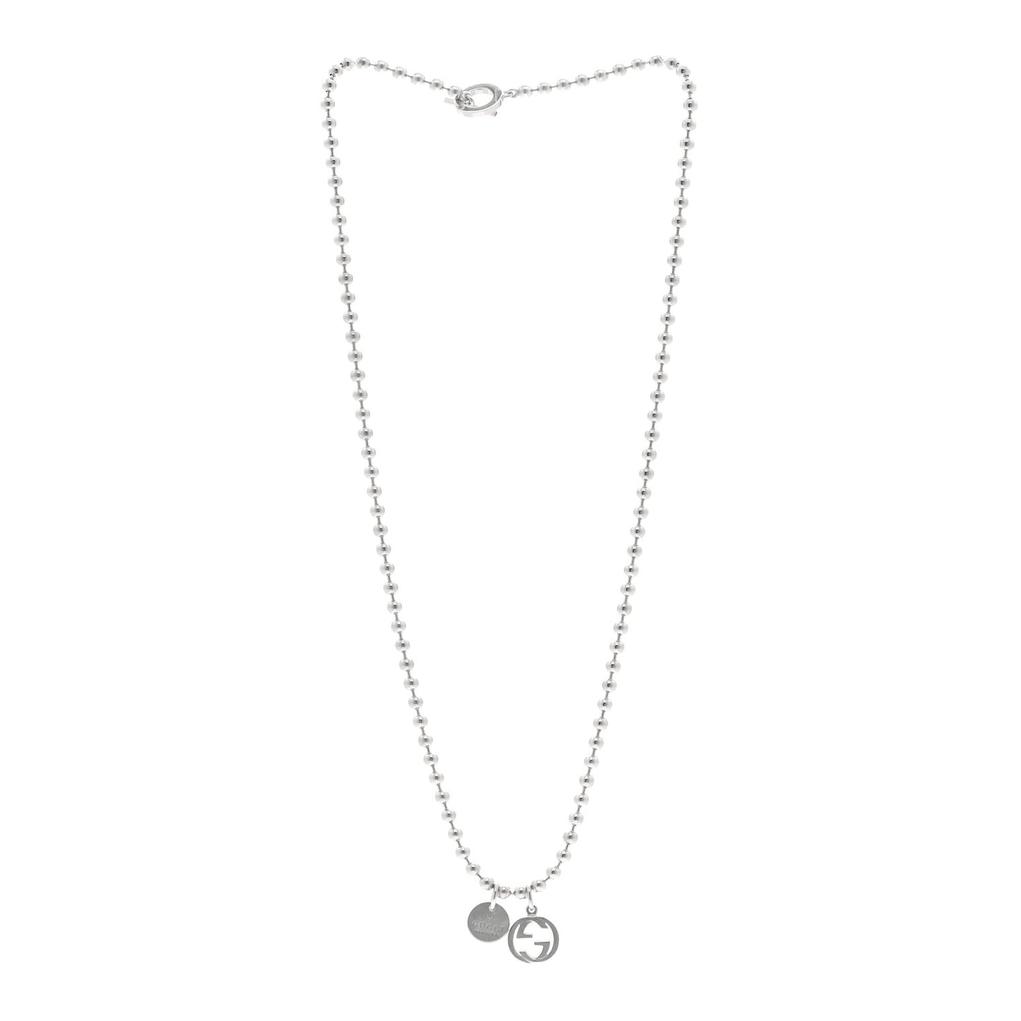 Sterling Silver Interlocking G Pendant Necklace