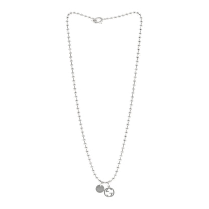 Gucci Sterling Silver Interlocking G Pendant Necklace 3 of 6