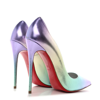 Christian Louboutin Iridescent Nappa Lam Licorne Iriza 100 Pumps 39.5 Multicolor 4 of 9
