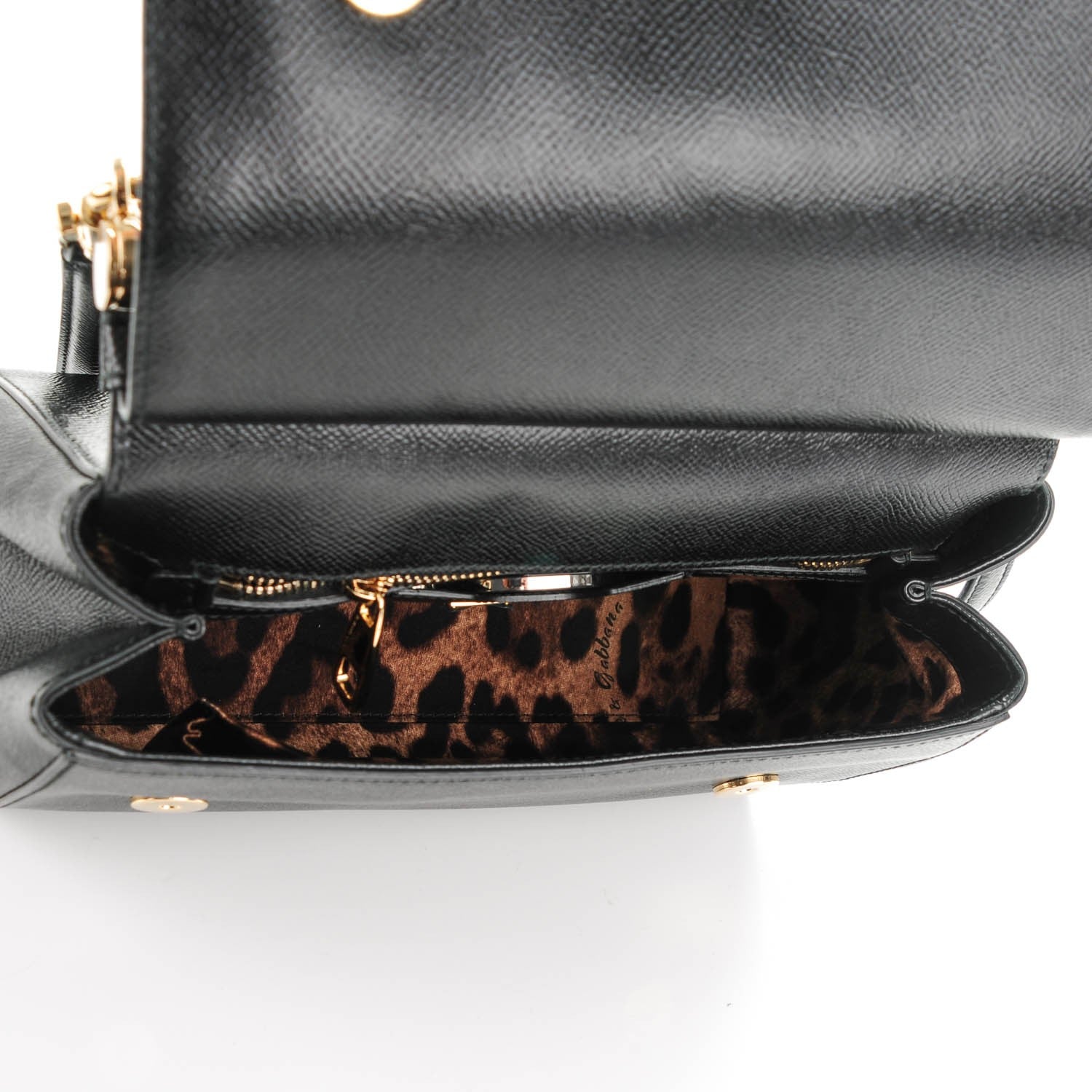 Dolce & Gabbana Dauphine Medium Miss Sicily Satchel Black 5 of 6