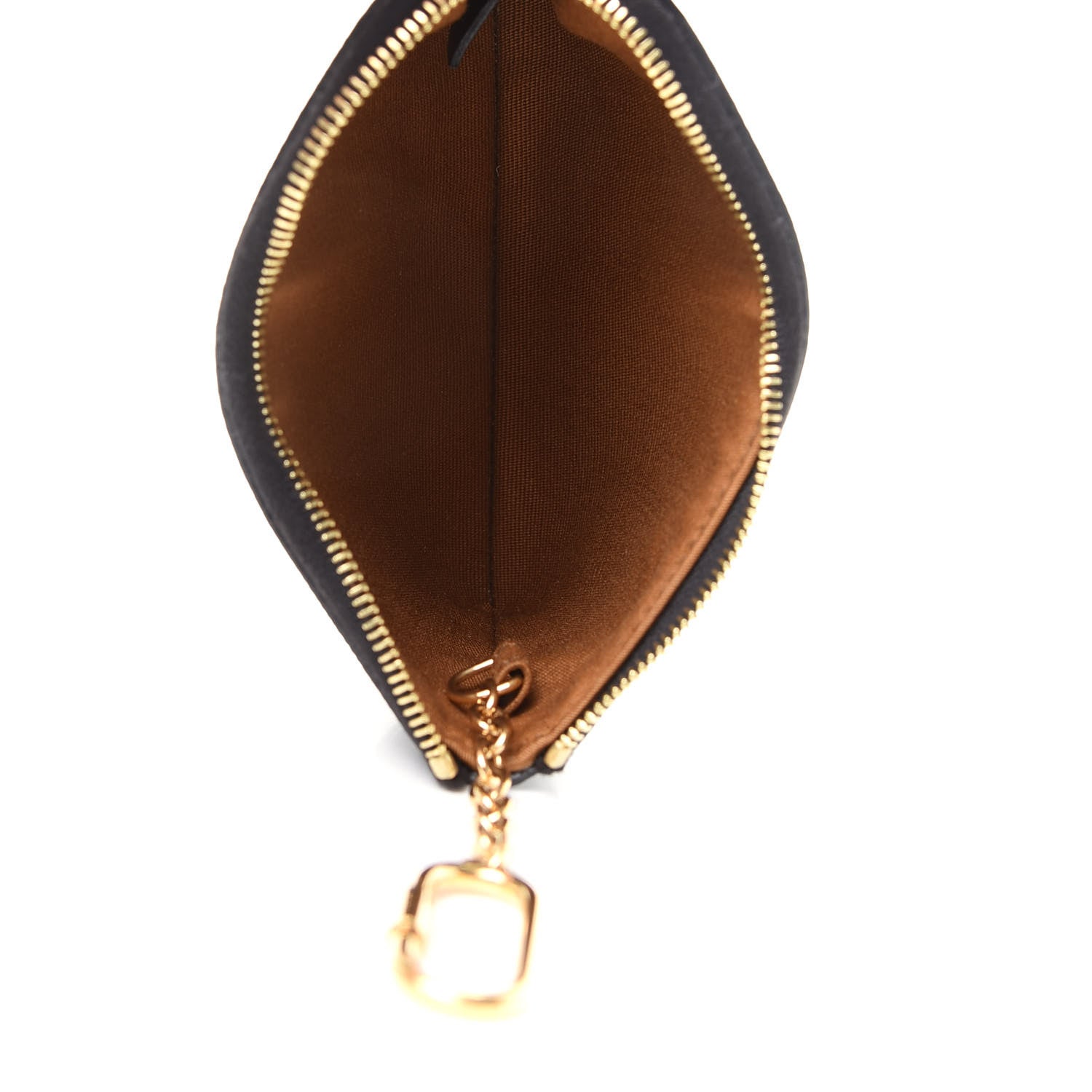 Celine Triomphe Canvas Logo Coin and Card Pouch With Hook Black 5 of 7