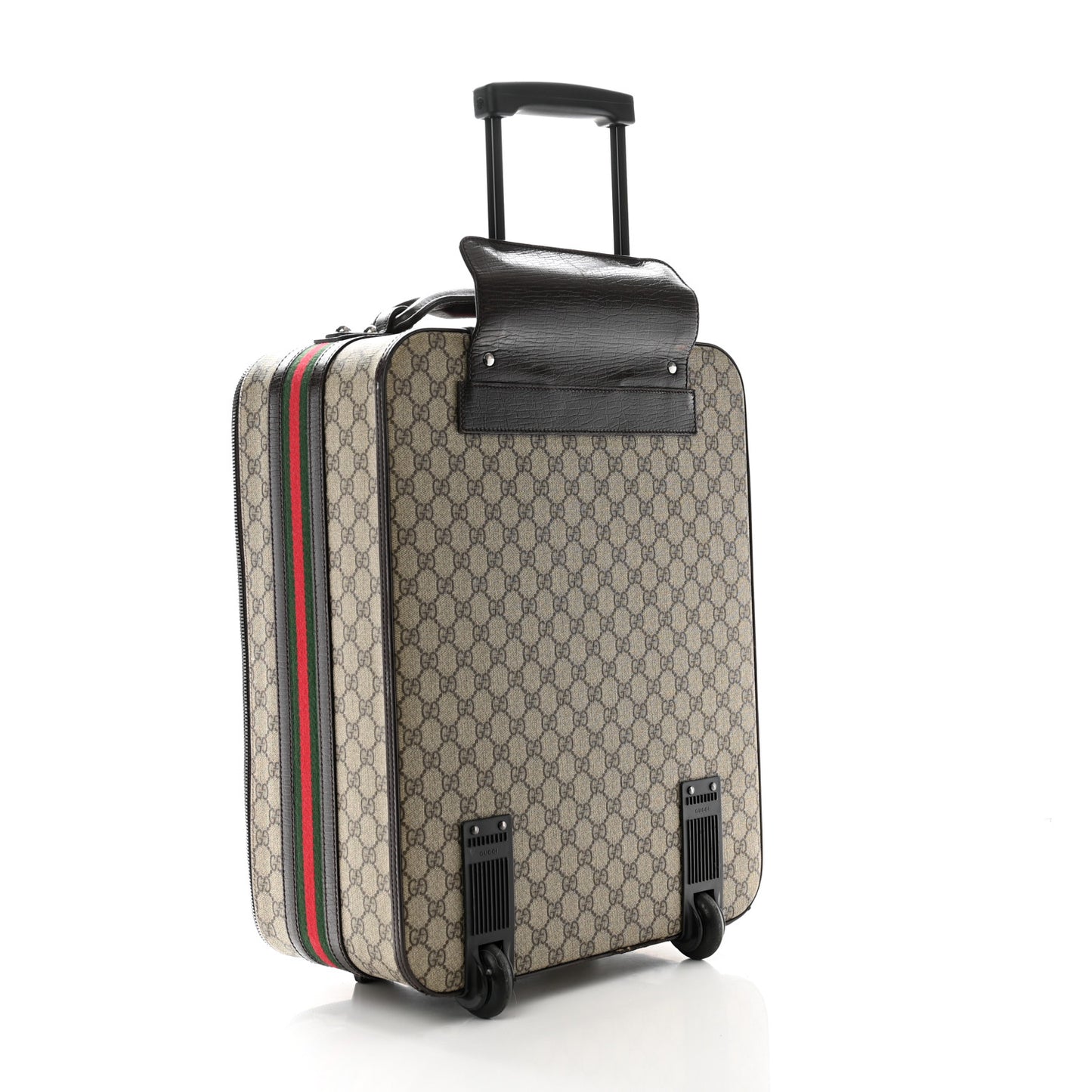GG Plus Monogram Small Web Trolley Brown