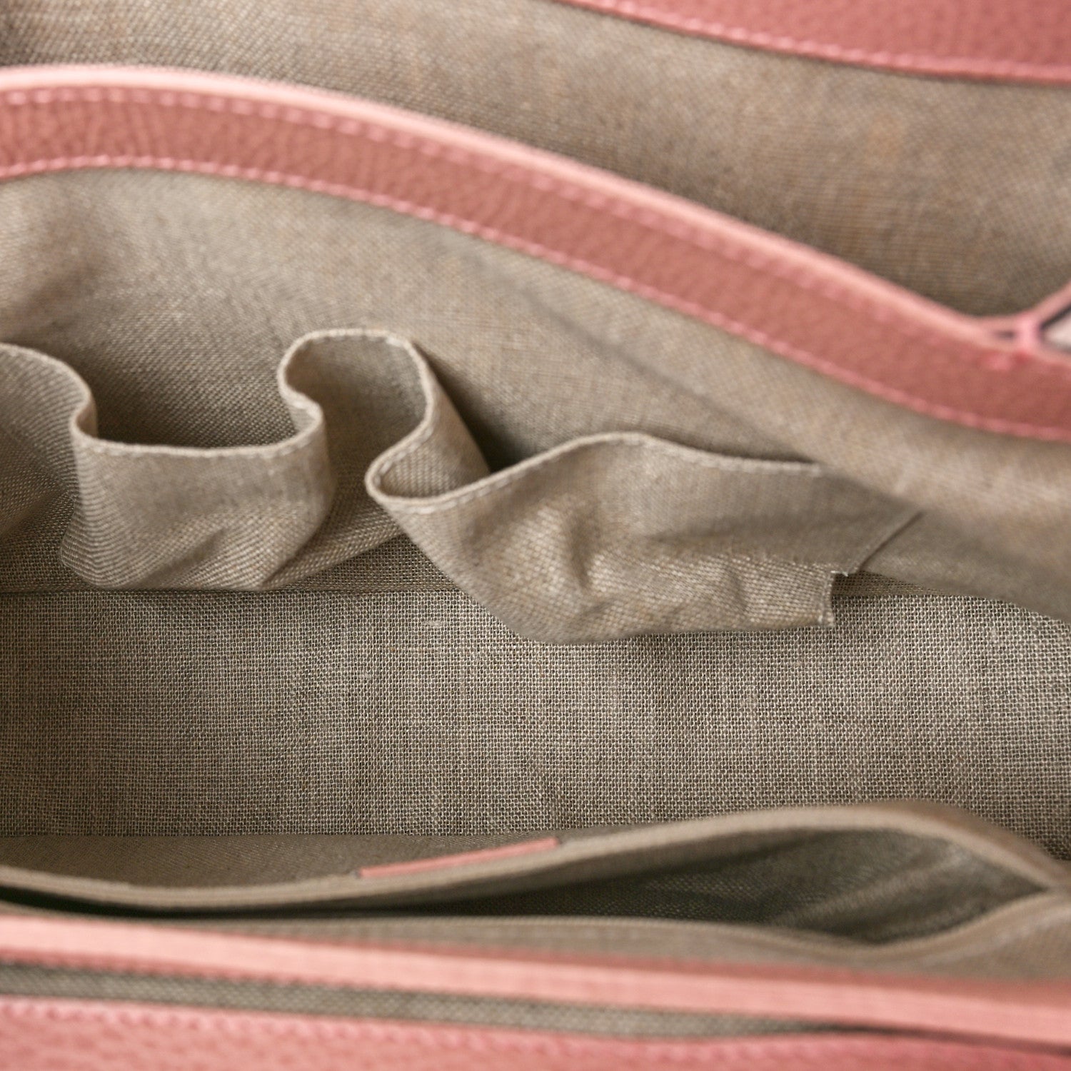 Gucci Dollar Calfskin Medium Interlocking G Top Handle Shoulder Bag Soft Pink 5 of 8