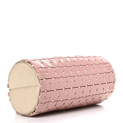 Chanel Lambskin Resin Tile Bowler Pink 4 of 12