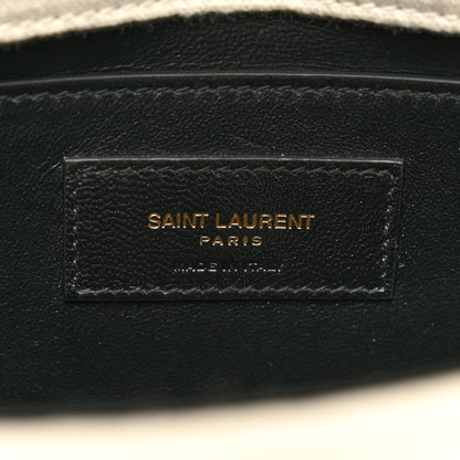 Saint Laurent Crinkle Cotton Patchwork Monogram Medium Jamie Vanilla Ice 7 of 9